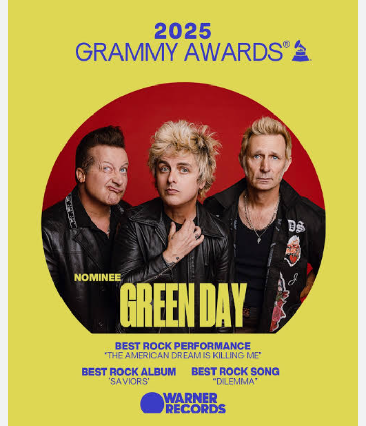 JUST IN:GREEN DAY NOMINATED BIG AT THE GRAMMY AWARDS FOR 2025…