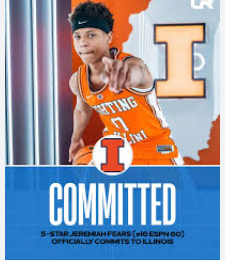 JUST IN: 2025 TOP RECRUIT JEREMIAH FEARS NAMES ILLINOIS IN TOP 5…